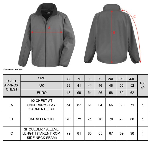 Bayern Chemie Herren 2-Lagen Softshell Jacke